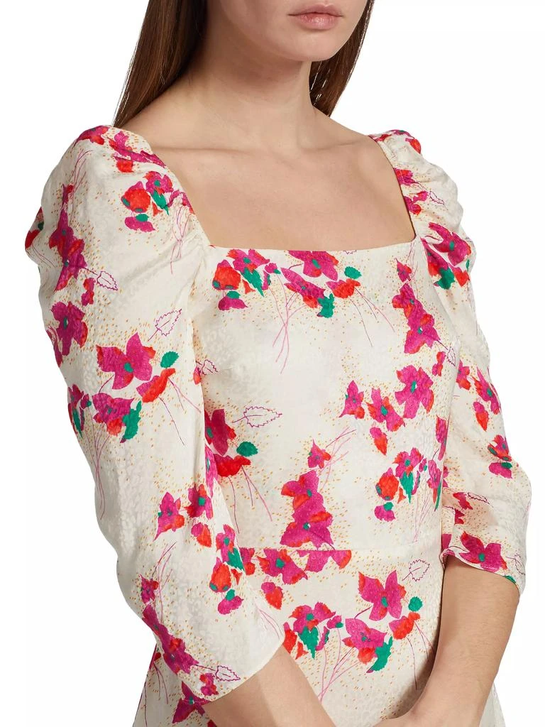 Elonor Smocked Jacquard Midi-Dress 商品