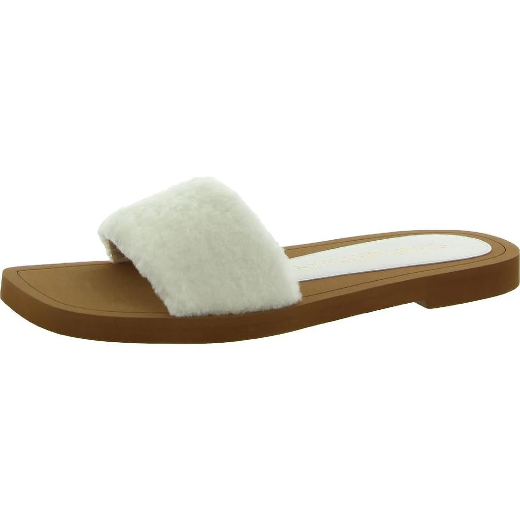 商品Stuart Weitzman|Stuart Weitzman Womens Cammy Faux Shearling Slip On Slide Sandals,价格¥211,第2张图片详细描述