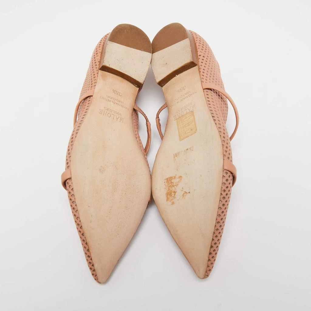 Malone Souliers Beige Perforated Leather Maureen Ballet Flats Size 36.5 商品