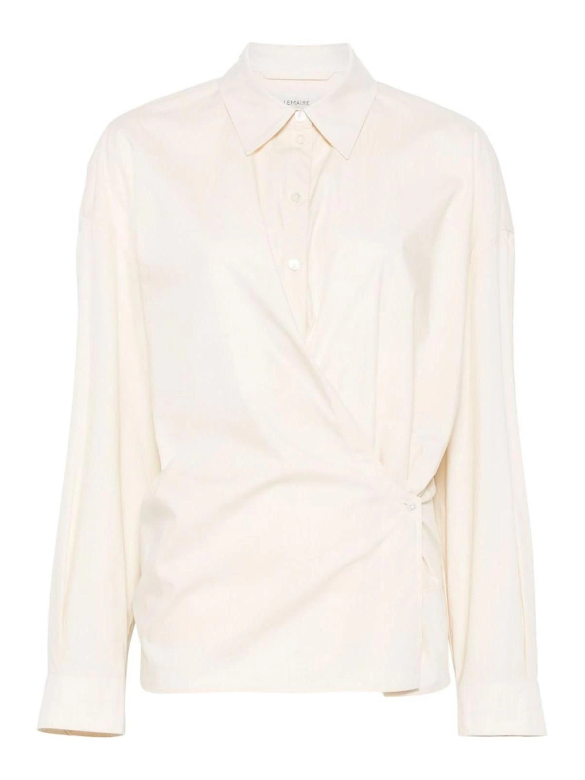 商品Lemaire|Lemaire 女士衬衫 SH1141LF588YE507 白色,价格¥3304,第6张图片详细描述