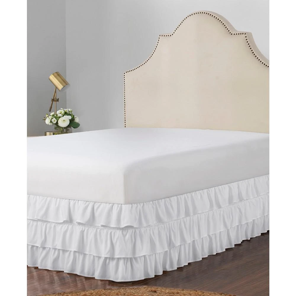 商品Levinsohn Textiles|Belles & Whistles 3-Tiered Ruffle King Bed Skirt,价格¥524,第4张图片详细描述