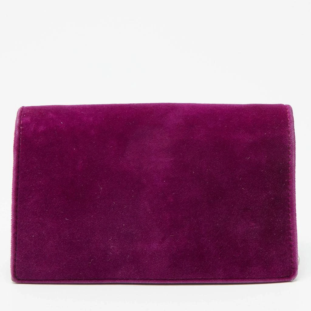 商品[二手商品] Gucci|Gucci Purple Velvet and Leather Super Mini Dionysus Crossbody Bag,价格¥4496,第4张图片详细描述