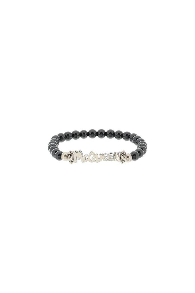 Alexander mcqueen 'mcqueen graffiti' beaded bracelet商品第1张图片规格展示