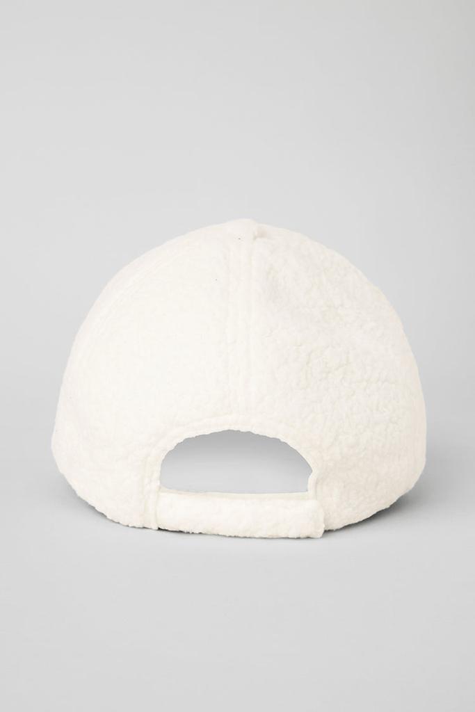 Alo Micro Sherpa Off-Duty Cap - Ivory - Hats - Free Shipping  display picture 2
