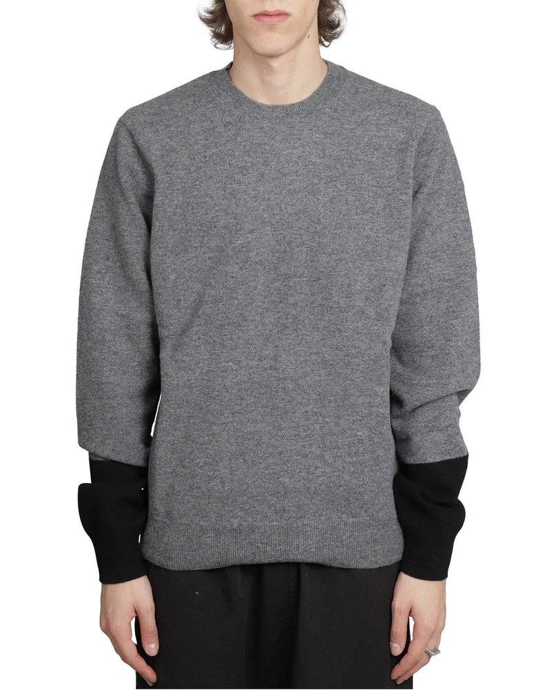 商品Comme des Garcons|Comme des Garçons Shirt Two-Tone Knitted Jumper,价格¥1531,第1张图片