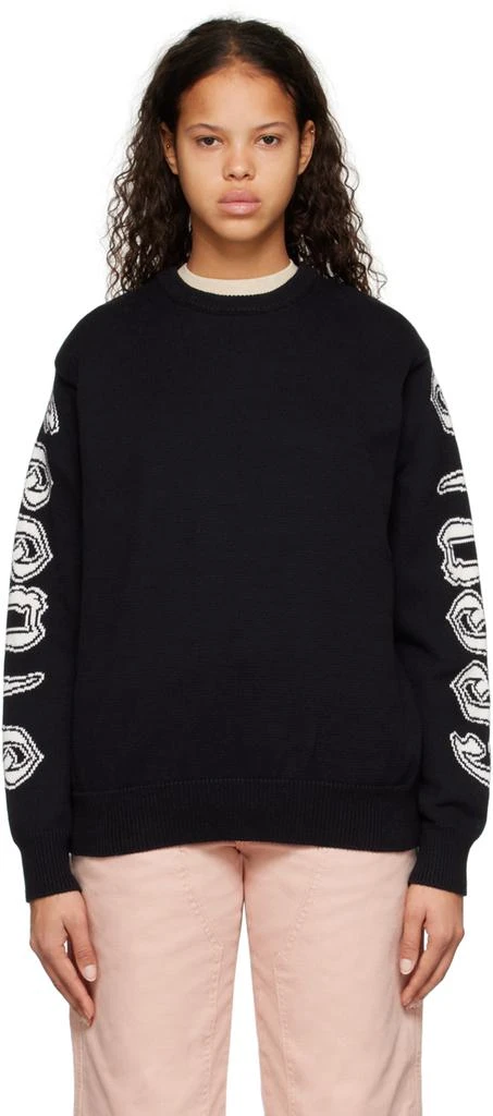 商品STUSSY|Black Intarsia Sweater,价格¥822,第1张图片