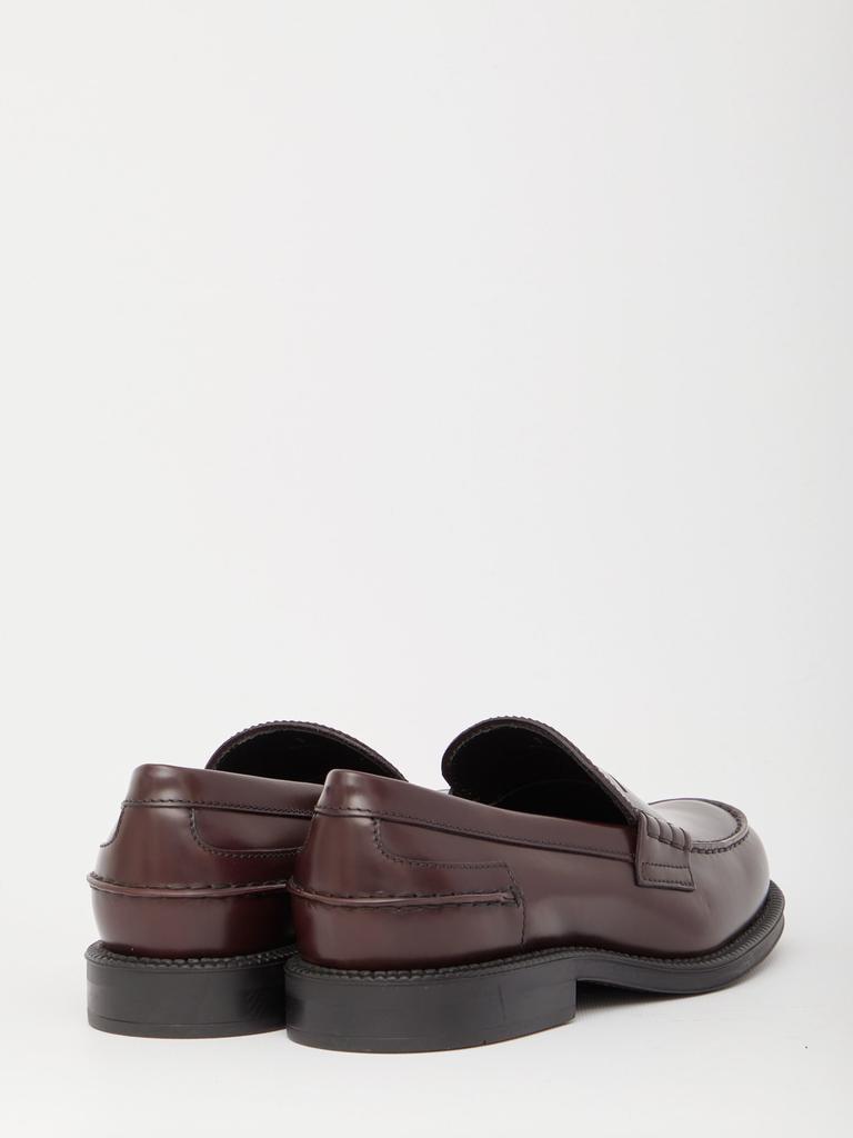 商品Tod's|Tod's Bordeaux Leather Loafers,价格¥3152,第5张图片详细描述
