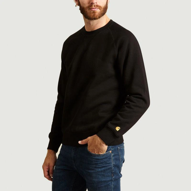 商品Carhartt|Chase Sweatshirt Black Gold CARHARTT WIP,价格¥567,第2张图片详细描述