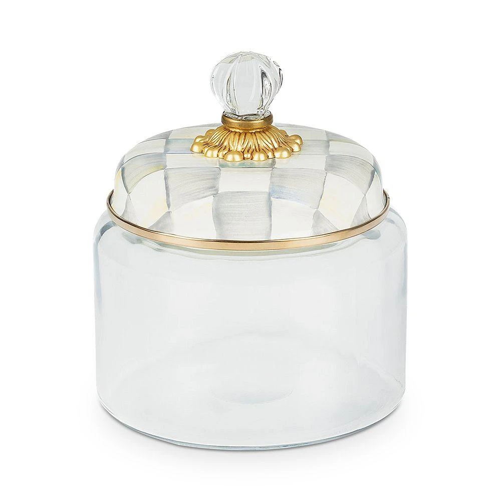 商品MacKenzie-Childs|Sterling Check Kitchen Canister, Small,价格¥667,第1张图片详细描述