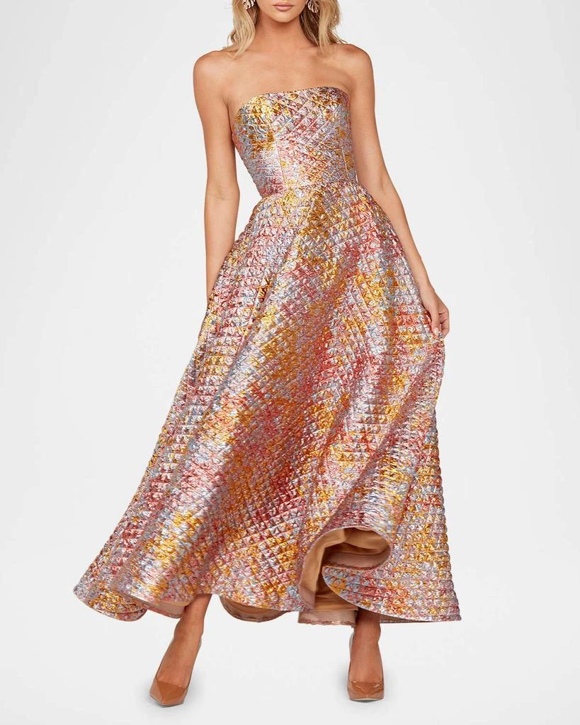 商品HELSI|Celine Strapless Shimmer Applique Gown,价格¥6085,第1张图片