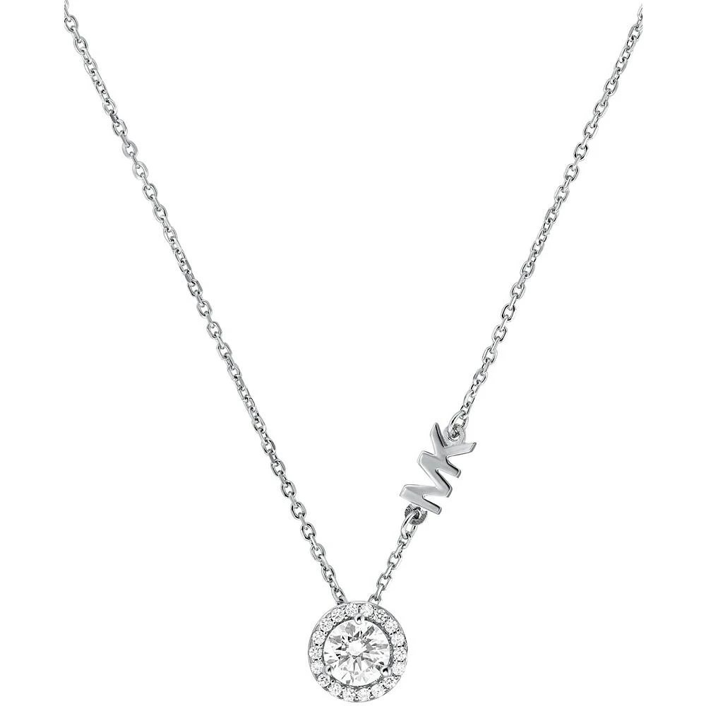 商品Michael Kors|Sterling Silver Cubic Zirconia Pendant Necklace,价格¥942,第1张图片