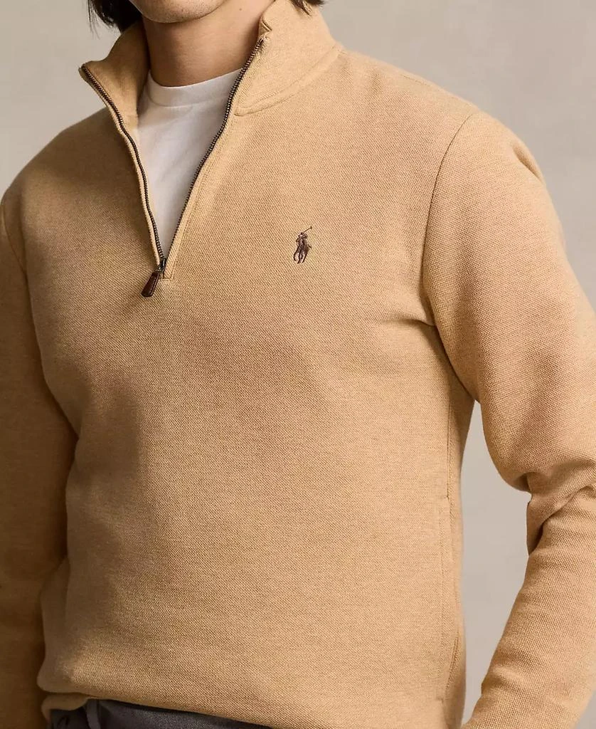 商品Ralph Lauren|Men's Double-Knit Mesh Quarter-Zip Pullover,价格¥866,第3张图片详细描述