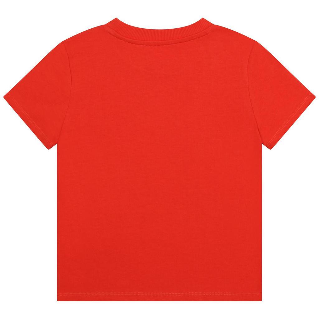 商品Kenzo|Kenzo Kids T-shirt Arancione Con Giraffa E Logo,价格¥721,第4张图片详细描述