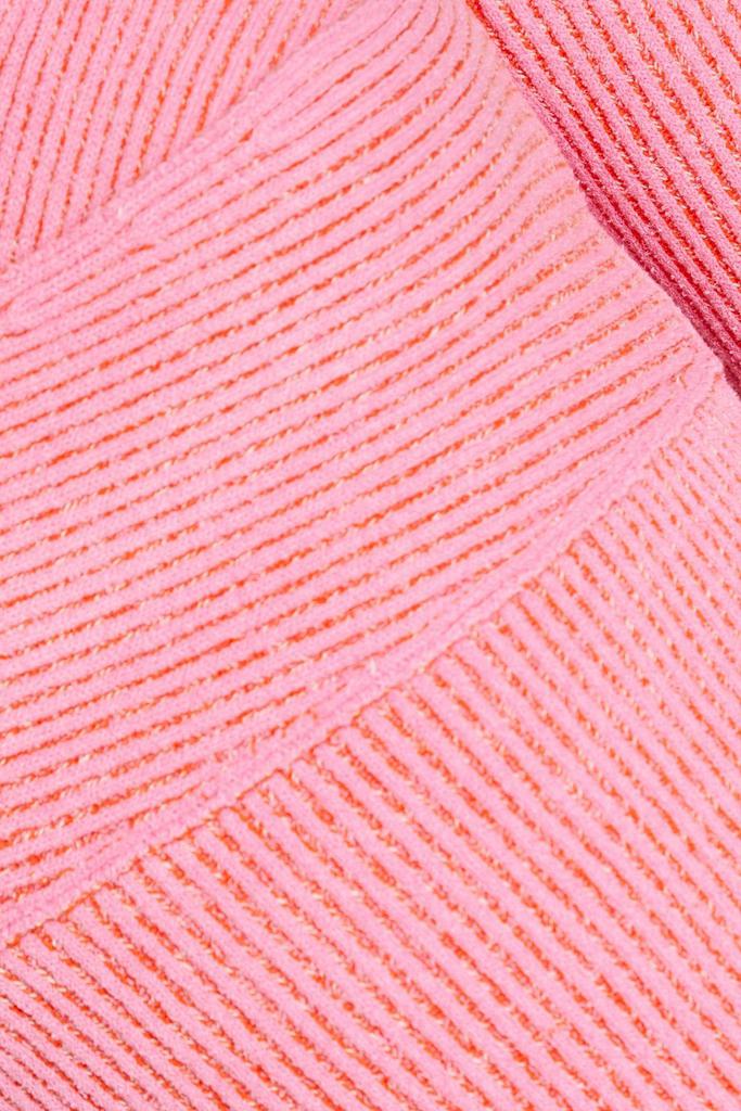 Cutout ribbed cotton-blend sweater商品第4张图片规格展示