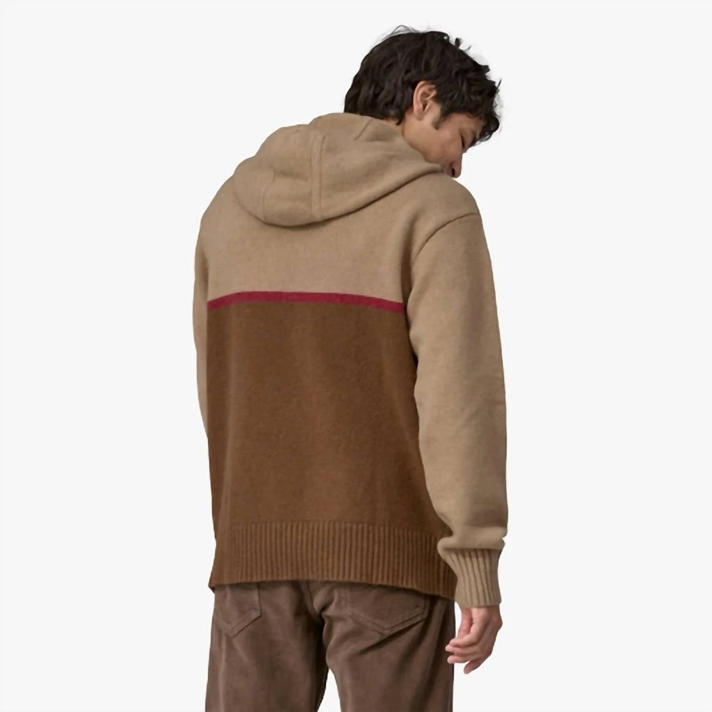 商品Patagonia|Recycled Wool-Blend Sweater Hoody In Nest Brown,价格¥882,第2张图片详细描述