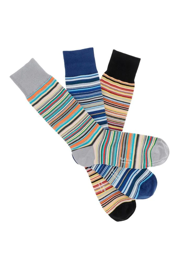 商品Paul Smith|Paul Smith Signature Stripe Socks,价格¥323,第2张图片详细描述