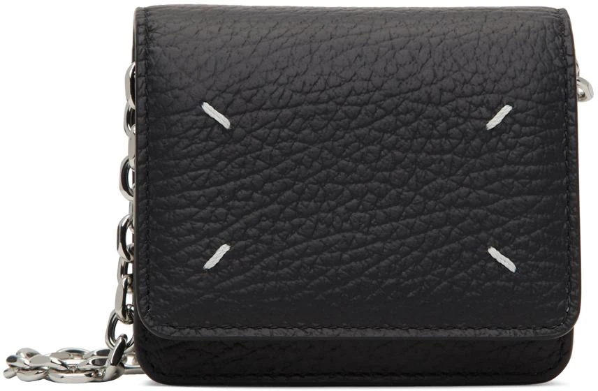 商品MAISON MARGIELA|Black Small Chain Wallet,价格¥5140,第1张图片