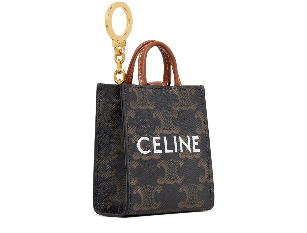 商品Celine|Micro vertical cabas in Triomphe canvas and calfskin,价格¥4682,第2张图片详细描述