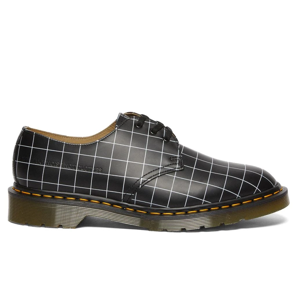 商品Dr. Martens|Dr. Martens x Undercover 1461 Check Smooth - Black,价格¥1329,第1张图片