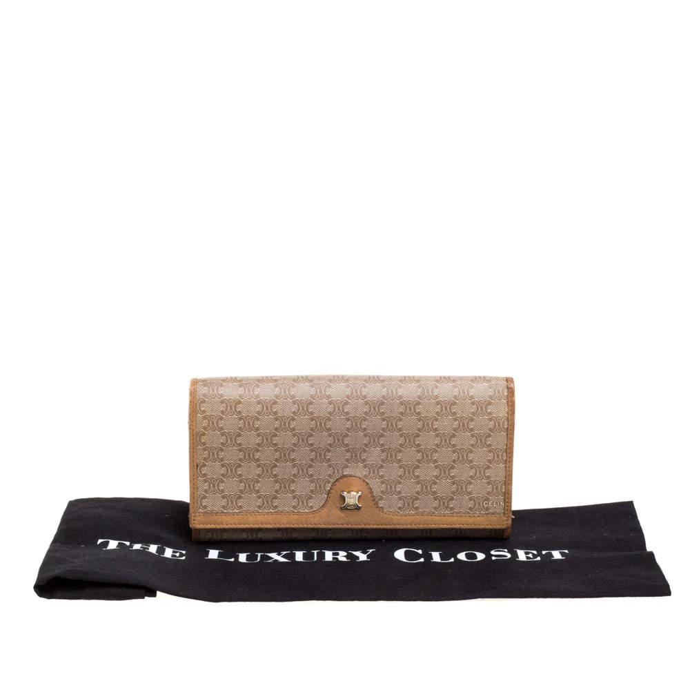 Celine Beige Macadam Coated Canvas and Leather Wallet 商品