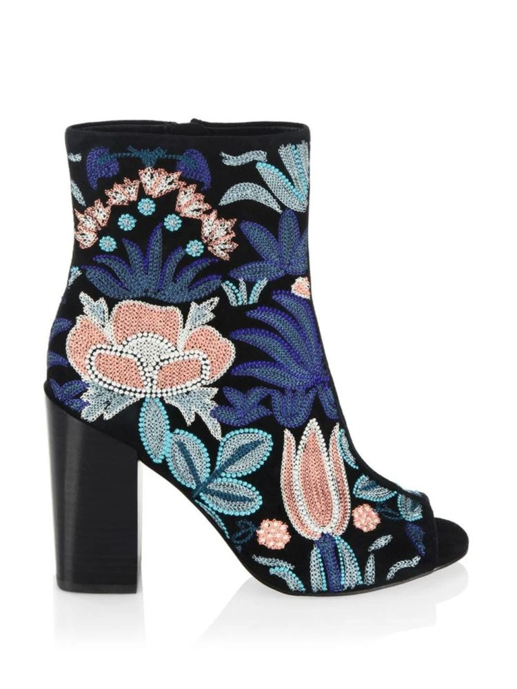 商品Rebecca Minkoff|Billie Floral Embroidered Leather Pumps,价格¥676,第5张图片详细描述