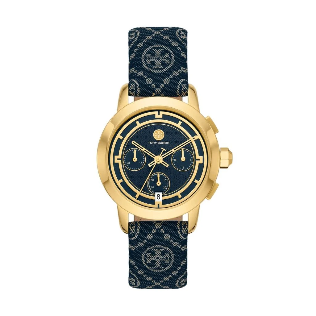 商品Tory Burch|37 mm The Tory Leather Watch,价格¥1833,第1张图片