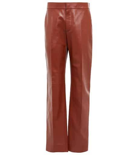 商品Chloé|皮革高腰裤装,价格¥16201,第1张图片
