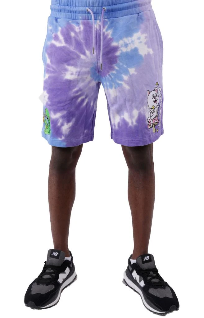 商品RIPNDIP|Friday Jr Sweatshorts - Purple/Lilac Spiral Dye ,价格¥320,第1张图片