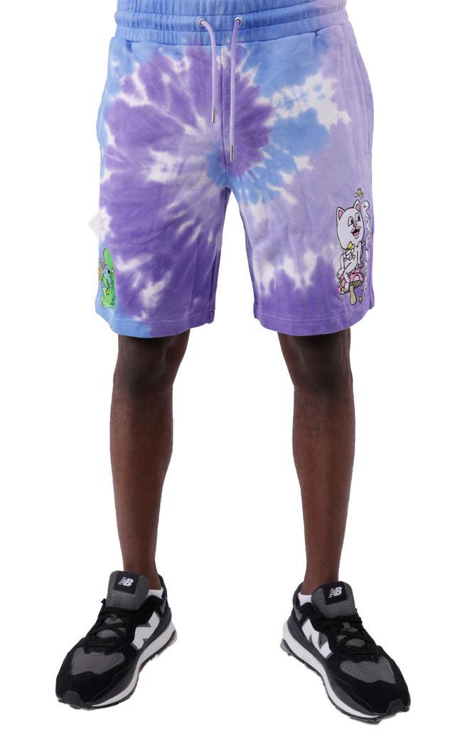 商品RIPNDIP|Friday Jr Sweatshorts - Purple/Lilac Spiral Dye,价格¥312,第1张图片