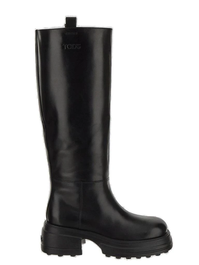 商品Tod's|Tod's Logo Embossed Knee-Length Boots,价格¥5116,第1张图片