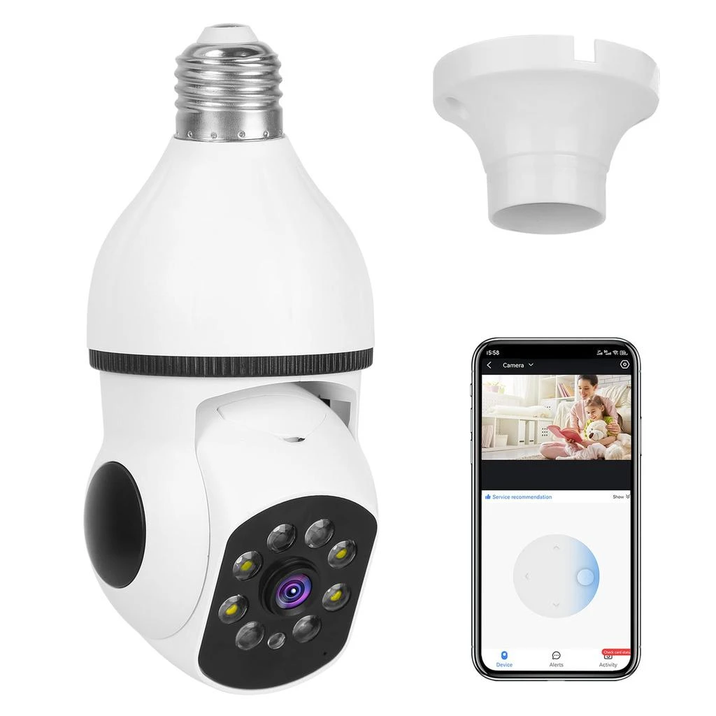 商品Global Bazaar|E27 WiFi Bulb Camera 1080P FHD with Full Color Night Vision,价格¥378,第1张图片