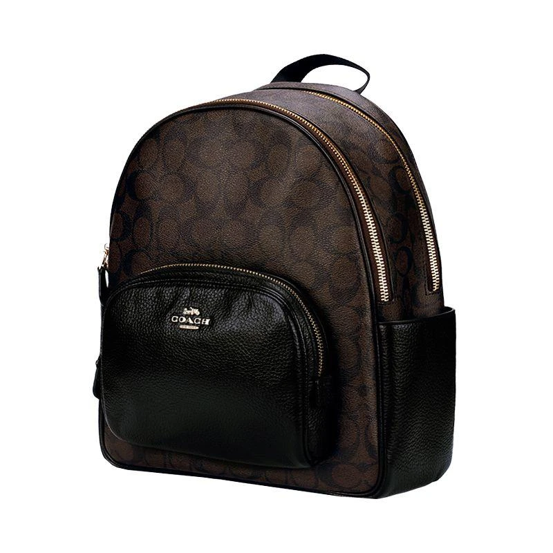 商品Coach|香港直邮 COACH蔻驰双肩包男女同款经典印花日常休闲背包 5671,价格¥2982,第4张图片详细描述