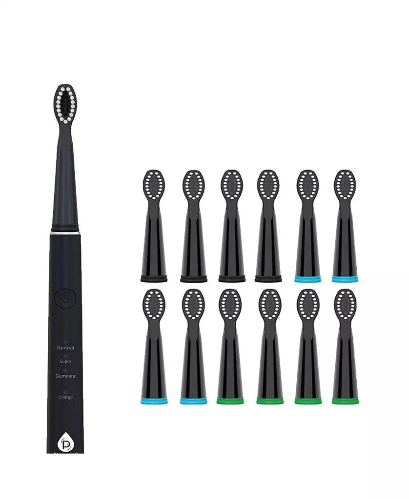 商品PURSONIC|USB Rechargeable Sonic toothbrush with 12 Brush Heads,价格¥135,第2张图片详细描述