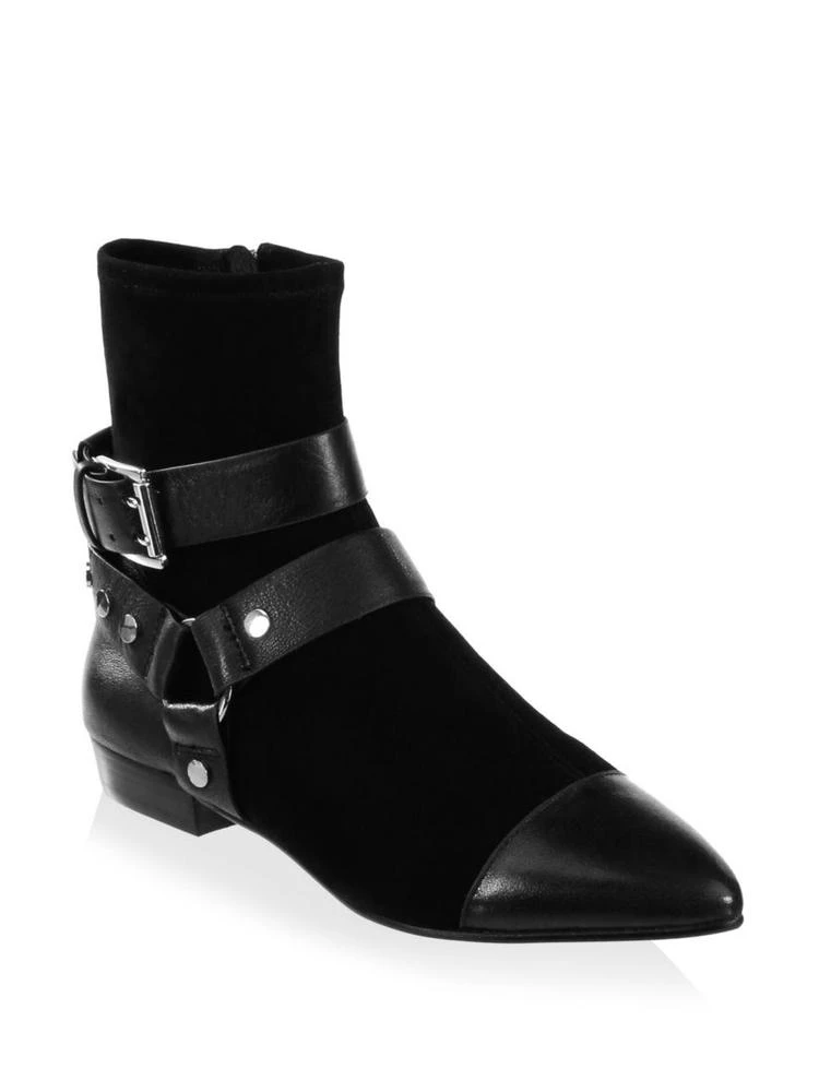 商品Rebecca Minkoff|Inez Suede & Leather Booties,价格¥1462,第1张图片