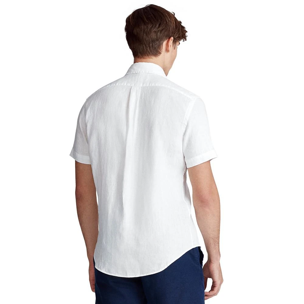 商品Ralph Lauren|Men's Short-Sleeve Linen Button-Up,价格¥589-¥920,第5张图片详细描述