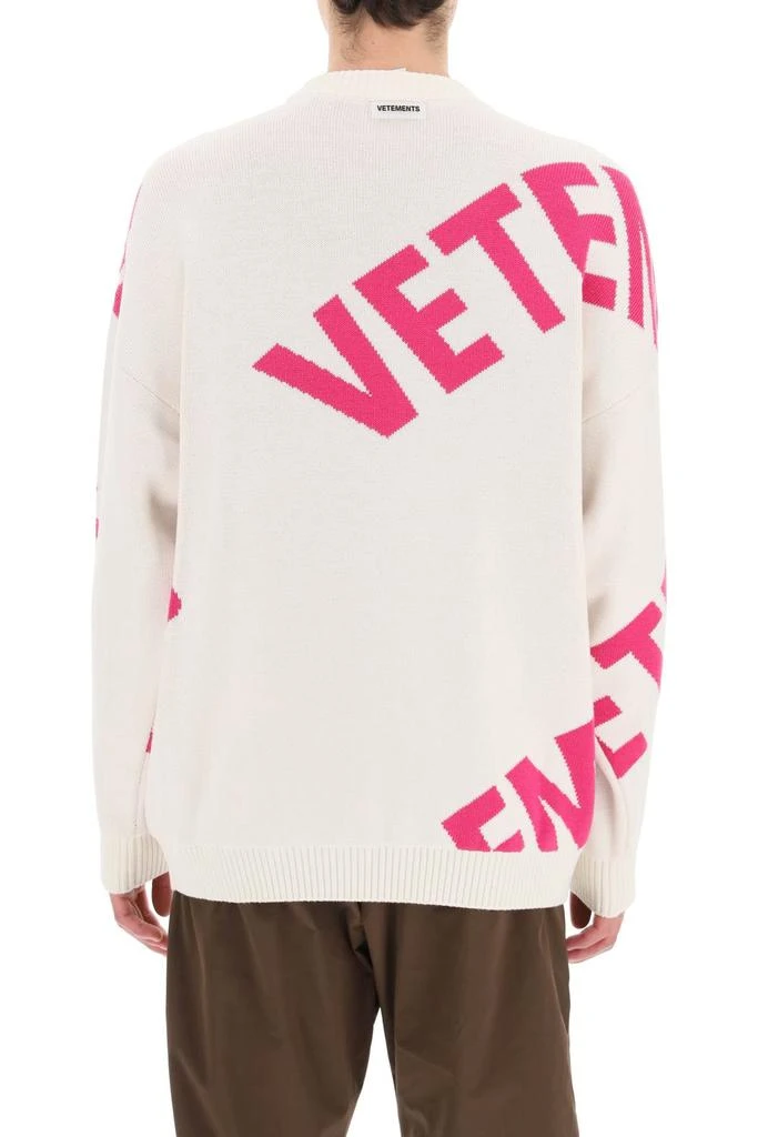 商品Vetements|Vetements maxi logo sweater,价格¥6415,第3张图片详细描述