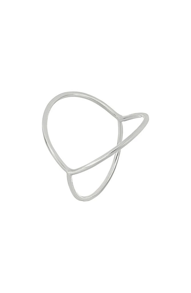商品Bony Levy|14K White Gold Open Circle Ring,价格¥1072,第1张图片