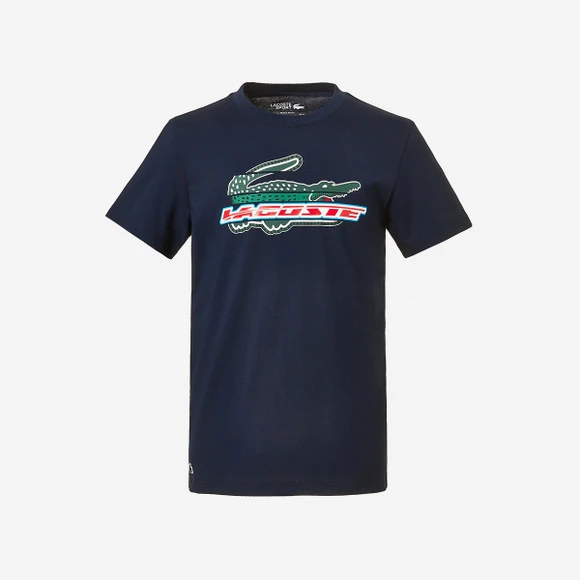 商品Lacoste|【Brilliant|包邮包税】法国鳄鱼 UNI GRAPHIC ROUND T   短袖T恤  TH5156-53G 166,价格¥402,第1张图片