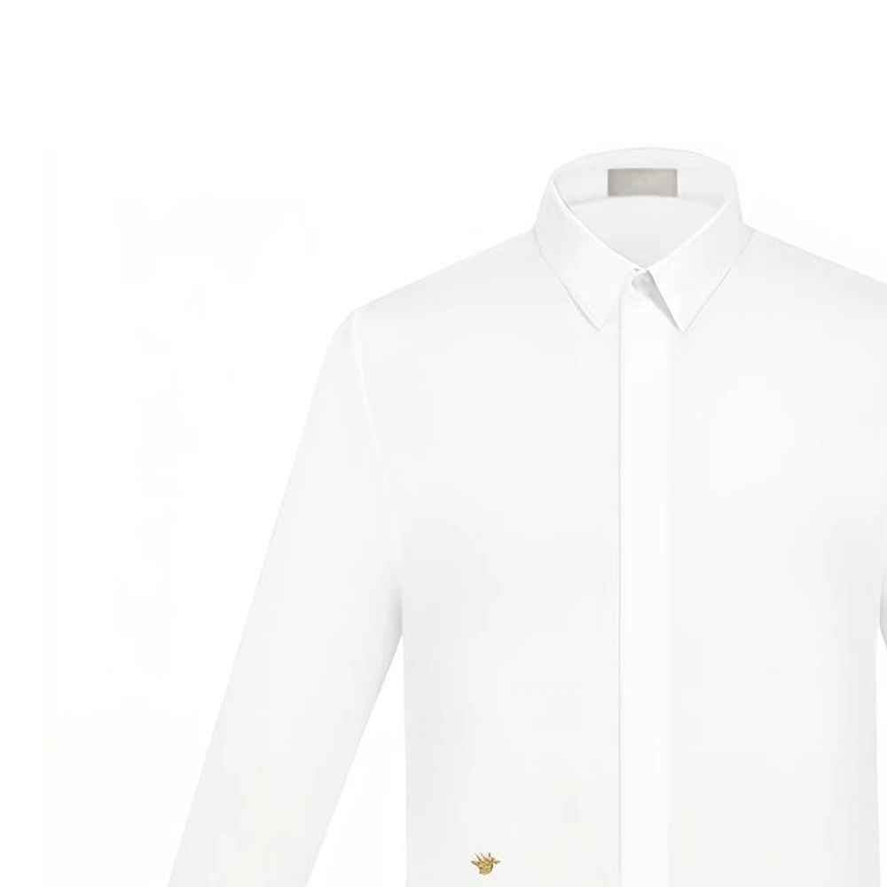商品[国内直发] Dior|迪奥 季度新品 小蜜蜂刺绣单排扣休闲长袖衬衫 男款 白色,价格¥6579,第7张图片详细描述