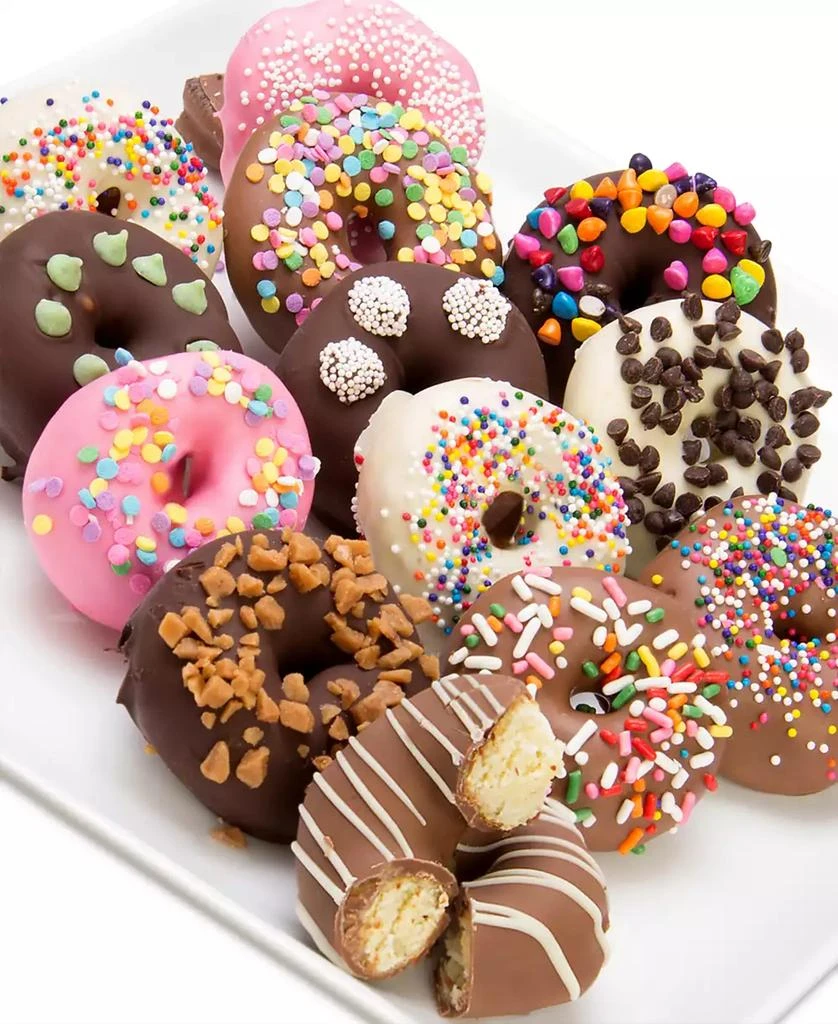 商品Chocolate Covered Company|12-Pc. Ultimate Toppings Chocolate Covered Mini Donuts,价格¥350,第1张图片