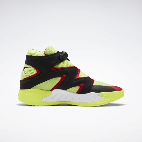 商品Reebok|男款 锐步 Instapump Fury Zone 复古篮球鞋 荧光绿,价格¥734,第4张图片详细描述