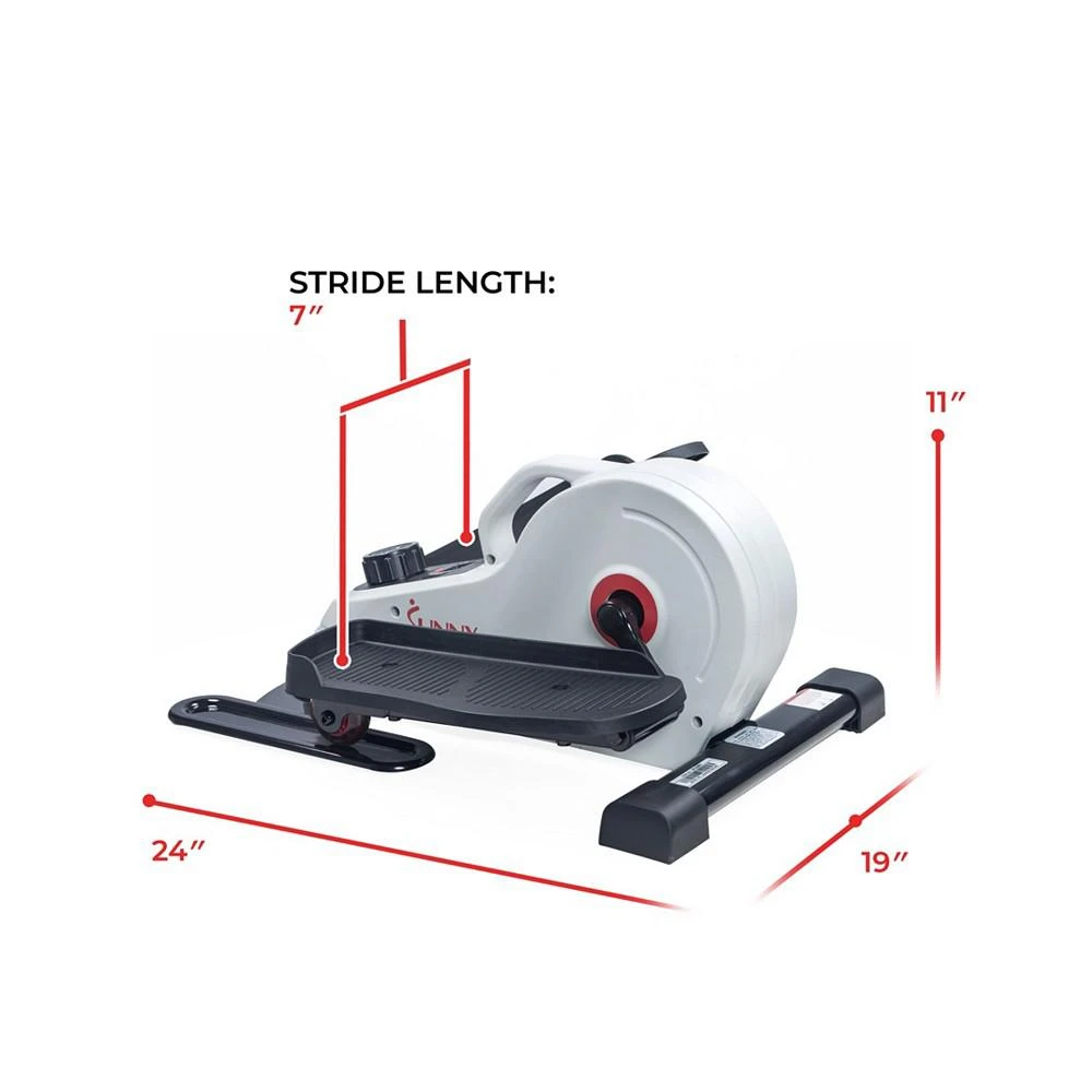 商品Sunny Health & Fitness|Sunny Health and Fitness Magnetic Under Desk Elliptical,价格¥1511,第5张图片详细描述
