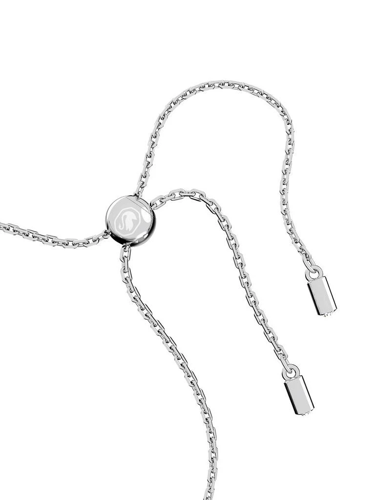 商品Swarovski|Gema Flower Rhodium-Plated & Crystal Slider Bracelet,价格¥1231,第3张图片详细描述