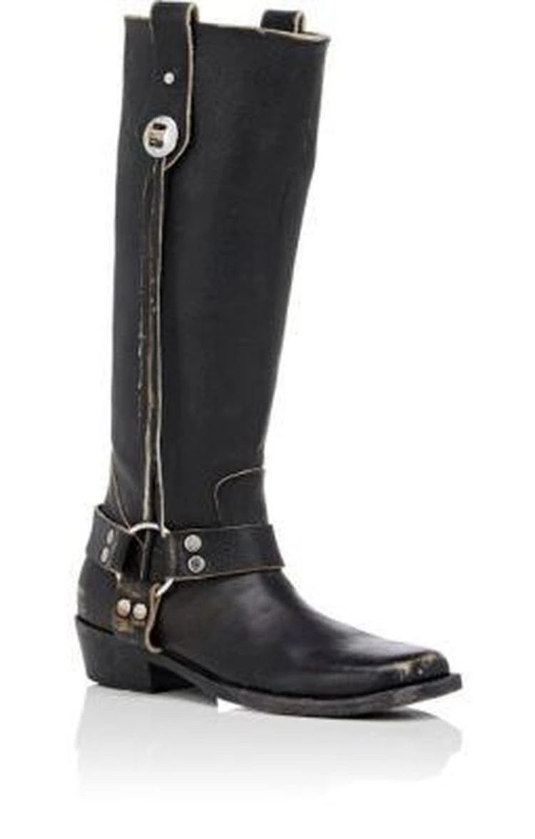 商品Balenciaga|Leather Western Knee Boots,价格¥4902,第2张图片详细描述