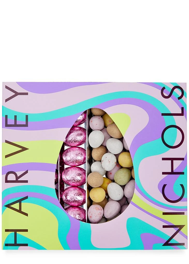 商品Harvey Nichols|Party Eggs Milk Chocolate Speckled & Foiled Praline Eggs Gift Box 440g,价格¥45,第1张图片