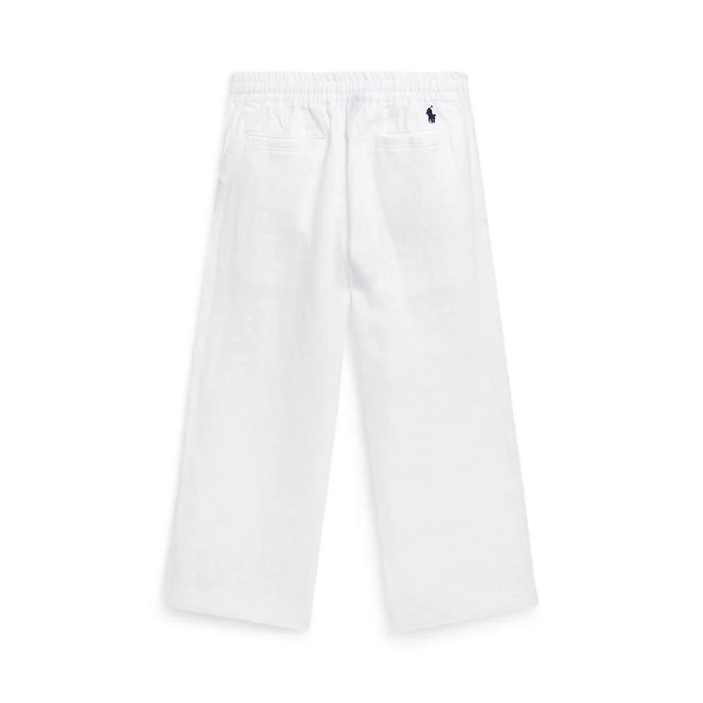 商品Ralph Lauren|Toddler Girls Wide-Leg Pants,价格¥114,第3张图片详细描述