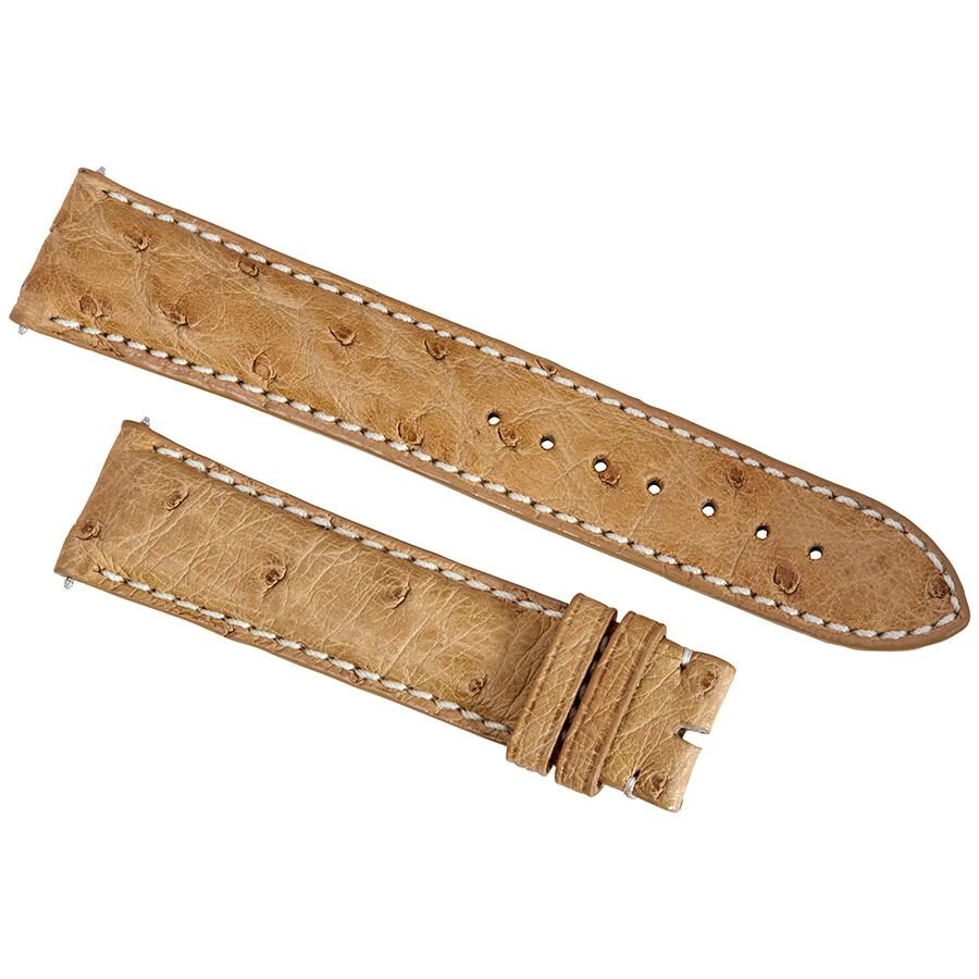 商品Hadley Roma|20 MM Matte Light Camel Ostrich Leather Strap,价格¥372,第1张图片