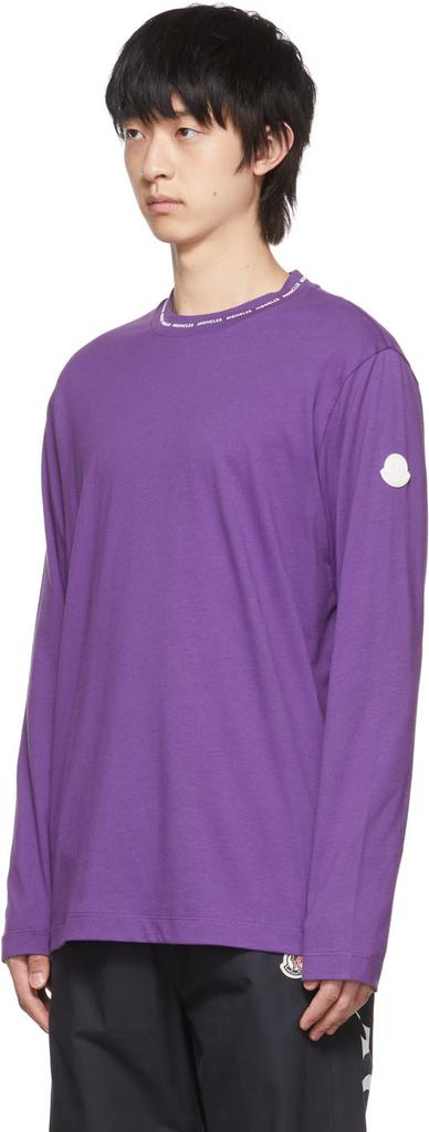 紫色棉质长袖 T 恤商品第4张图片规格展示