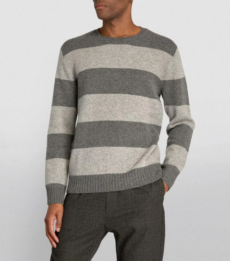 商品Ralph Lauren|Wool-Cashmere Stripe Sweater,价格¥1590,第3张图片详细描述