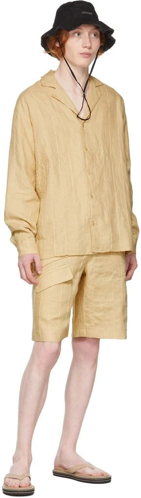 商品Jacquemus|Beige 'La Chemise Raphia' Shirt,价格¥1590,第4张图片详细描述